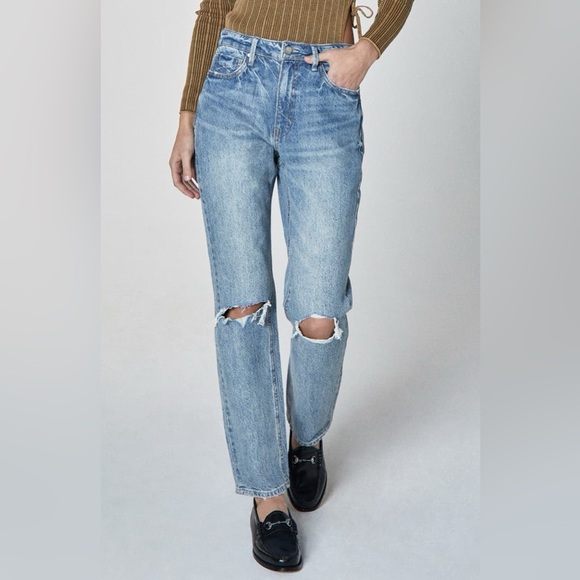 A&F Blue 90’s Straight Ultra High Rise Jeans 28|6s - Picture 1 of 7